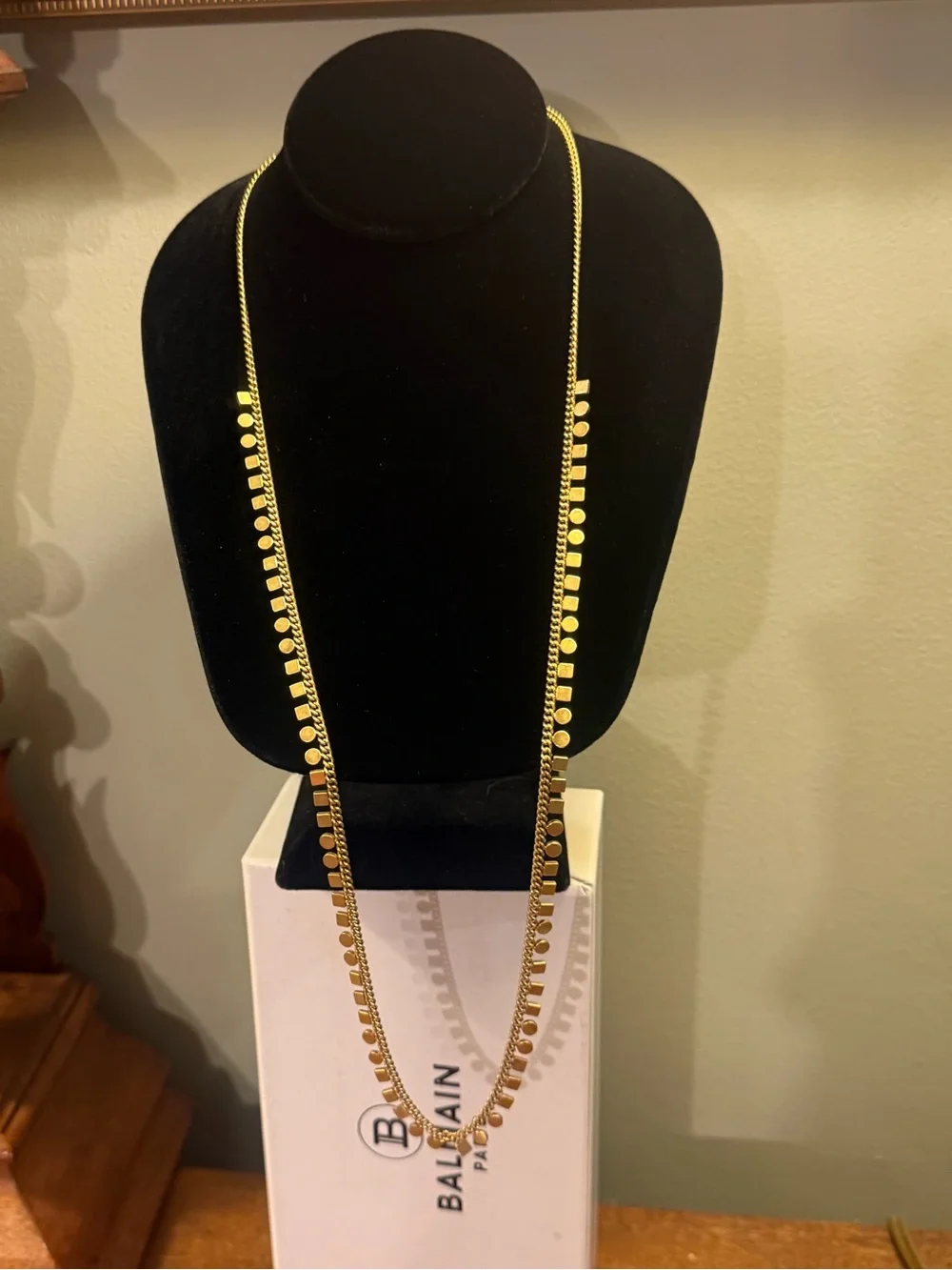 Madewell Gold Tone Mini Geochain Long Necklace - Picture 2 of 9